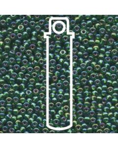 Miyuki Japanese Seed Beads Size 8/0 - Silver Lined Green Aurora Borealis (8-91016-TB)