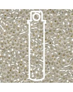 Miyuki Japanese Seed Beads Size 8/0 - Silver Lined Crystal (8-91-TB)