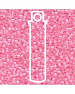 Miyuki Japanese Seed Beads Size 8/0 - Pink Lined Crystal (8-9207-TB)
