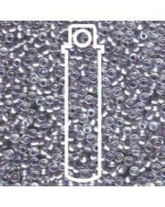 Miyuki Japanese Seed Beads Size 8/0 - Sparkly Pewter Lined Crystal (8-9242-TB)