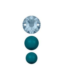 Rowan Swarovski Crystals Size 8-12mm - Petrol (9825101-00018)
