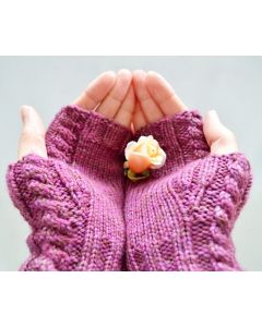 Simply Cabled Mitts by Tribble Knits
