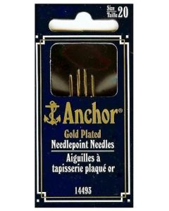 Anchor Gold Plated Needlepoint Needles - Size 22 (Item #14493)