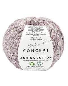 !!Katia Concept Andina Cotton - Lilac (Color #52) - FULL BAG SALE (5 Skeins)