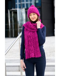 An Araucania Painted Suri Pattern - Fionnuala Hat & Scarf  - Free with Purchases of 1 Skein of Painted Suri (Print Pattern)