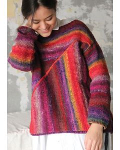 Asymmetrical Pullover #24 - Free with Purchases of 5 Skeins of Noro Miyabi (PDF File)