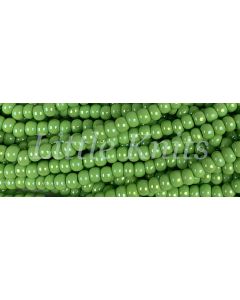 Preciosa 6/0 Czech Seed Beads - Pale Green Aurora Borealis (Color #54310)