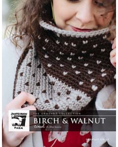 Budding Birch and Walnut Cowl Crochet Pattern (PDF File) - Free with Purchases of 2 Skeins of Luscious Llama
