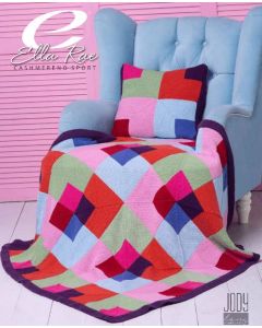Stained Glass Blanket & Cushion  - A Cashmereno Sport Pattern (PDF File)
