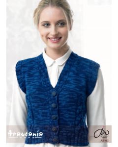 Cabled Detail Waistcoat - Free Download with Purchase of 3 or More Skeins of Huasco Worsted