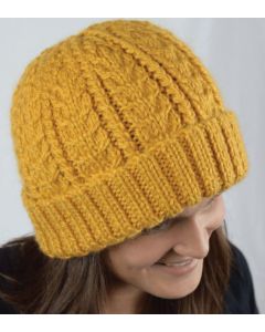 Cabled Hat - A Cozy Alpaca Chunky Pattern (PDF File)