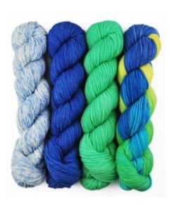 KFI Luxury Collection Indulgence Mini - Canterbury Ivy (Color #004) - Four 50gr Hand-dyed Hanks