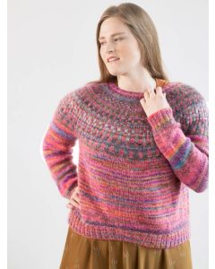 A Berroco Tiramisu Knitting Pattern Canton Sweater on sale at Little Knits