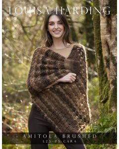 A Louisa Harding Amitola Brushed Crochet Pattern - Cara Wrap (PDF)