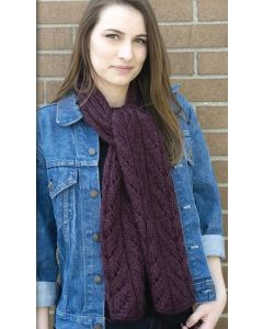 Cascading Leaves Scarf - Free with Purchases of 3 Skeins of Ella Rae Chunky Merino Superwash PDF