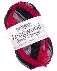 Cascade Longwood Sport Stripe - Columbus (Color #514) on sale at 60-65% off at Little Knits