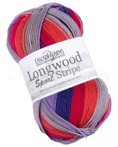 Cascade Longwood Sport Stripe - Boston (Color #517) on sale at 60-65% off at Little Knits