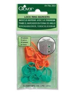Clover Locking Stitch Markers - Medium (Item #353) on sale at Little Knits