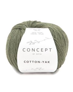 Katia Concept Cotton Yak Olive Color 107