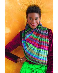 Color Rave Cowl #9 - Free with Purchase of 2 Skeins of Miyabi (PDF File)