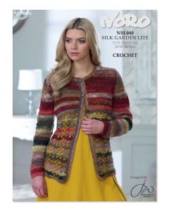 Crochet Cardigan - A Noro Silk Garden Lite Pattern (PDF File)