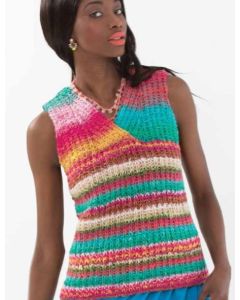 Crossover Vest - Free Download with Purchase of 3 Skeins of Noro Taiyo