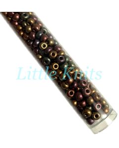 6/0 Czech Seed Beads  - Dark Bronze (Color #01640) 20 Gram Tube