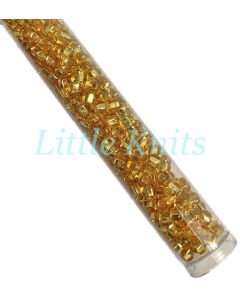 6/0 Czech Seed Beads  - Silver Lined Gold (Color #17050) 20 Gram Tube