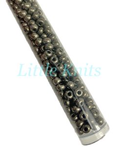 6/0 Czech Seed Beads - Metallic Chrome (Color #18549) 20 Gram Tube