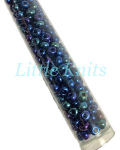 6/0 Czech Seed Beads  - Blue Iris (Color #59135) 20 Gram Tube