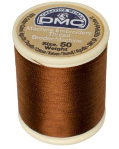 DMC Machine Embroidery Thread, Size 50 - Mocha (Color #433)