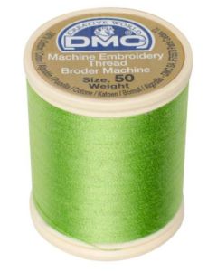 DMC Machine Embroidery Thread, Size 50 - Light Silky Green (Color #704)