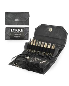 LYKKE Driftwood 5 Inch Interchangeable Circular Knitting Needle Set - Grey Denim