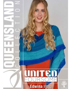 Edwina Wrap - Free with Purchase of 1 or More Skeins of United Foursome (PDF File)