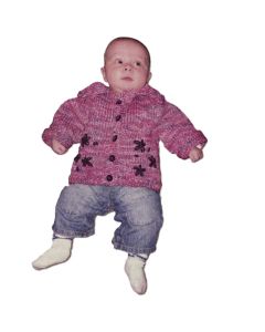 Lorna's Laces Embroidered Baby Sweater Pattern (Print Copy)