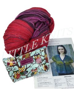 Classic Elite 250 Gram Hank Hand-Dyed Cashmere Gift Package - Berry Cobbler (Includes everything in the Photo)