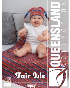 AN EYB Fair Isle Pattern - Flopsy Hat & Blanket (PDF File)