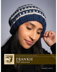 A Juniper Moon Herriot Great Pattern - Frankie Hat Free with Purchases of 2 Skeins of Herriot Great (Print Pattern) 