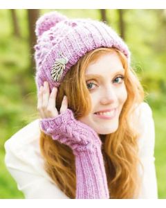 Illustrious - Isabella Cabled & Bobble Hat & Hand Warmers - FREE PATTERN LINK TO DOWNLOAD IN DESCRIPTION (No Need to add to Cart)
