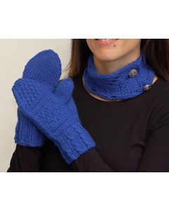 A SimpliWorsted Pattern - Gansey Mittens and Neck Warmer - FREE LINK IN DESCRIPTION, NO NEED TO ADD TO CART