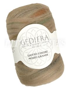 Gedifra Giotto Colore Molto Grande - Brown, Tan, Lime (Color #2003) - BIG 200 GRAM SKEINS