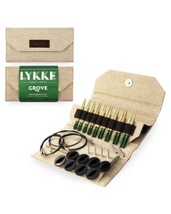 LYKKE 3.5 Inch Grove Interchangeable Circular Knitting Needle Set in Canvas Snap Case, on sale and ships free at Little Knits