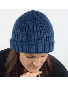 Ribbed Beanie  - A Cozy Alpaca Chunky Pattern - FREE WITH PURCHASES OF 2 SKEINS OF COZY ALPACA CHUNKY - PDF