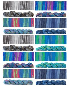 Hikoo CoBaSi Multi & Tonal MYSTERY BAG - (10 Skeins) -  Colors Selected by Little Knits