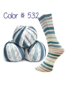 Lungauer Sockenwolle Seide - Arctic Skies (Color #532) - FULL BAG SALE (5 Skeins)