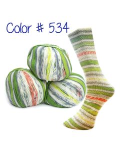 Lungauer Sockenwolle Seide - Key Lime Pie (Color #534)