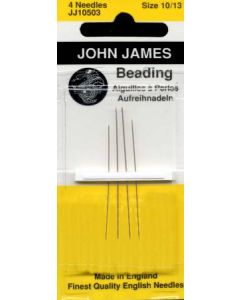 John James Beading Needles - Size #10 on sale at Little Knits