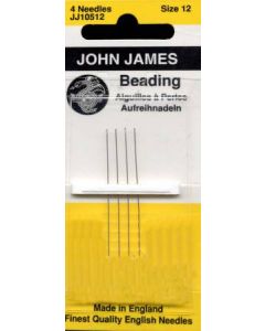 John James Beading Needles - Size #12 on sale at Little Knits