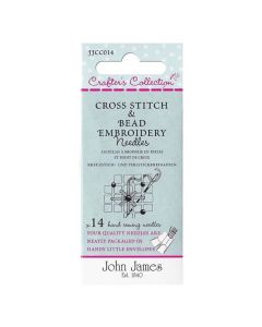 John James Cross Stitch & Bead Embroidery Needles - 14 Needle set