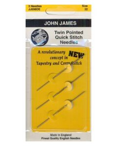 John James Twin Pointed Quick Stitch Needles - Size #24